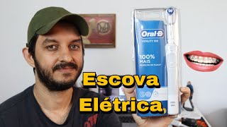 Escova Elétrica Oral B Vitality 100  Unboxing [upl. by Elleiram]