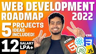 Web Development Roadmap 2022 🔥  Free Resources 🔥  5 Project Ideas  Any Degree [upl. by Ileyan393]