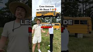 LE CREW AMIXEM OU MR BEAST  🤔 Squeezie VS MrBeast shorts squeezie amixem mrbeast [upl. by Icart]