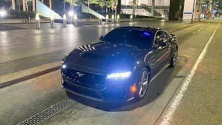 2024 MUSTANG GT POV DRIVE IN THE CITY AT 2AM LOUD EXHAUST [upl. by Phillips]