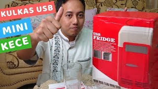 Review USB Mini Fridge Kulkas Mini Kece [upl. by Drol]