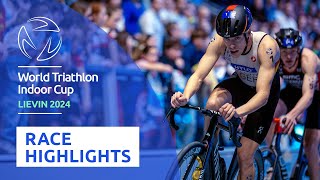 EXTENDED HIGHLIGHTS 2024 World Triathlon Indoor Cup Lievin [upl. by Leffert738]