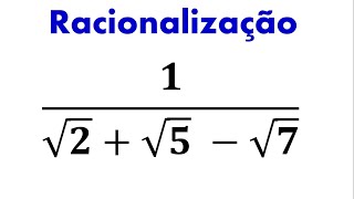 Racionalização de Denominadores Três Raízes no Denominador [upl. by Eliot]