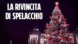 A Roma si illumina il nuovo Spelacchio parlante quotÈ bello essere a casaquot [upl. by Leviralc]