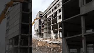 Demolition of an Abandoned Building After Many Years demolition [upl. by Nosac705]