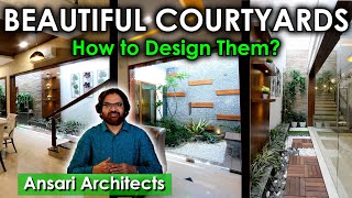 Beautiful Courtyards  how to design them for your house for Best Lighting and Ventilation [upl. by Toddy337]