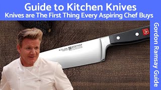 Gordon Ramsay Explains Kitchen Knives  Henckels amp Wusthof Chosen by Michelin Star Chef [upl. by Odoric]