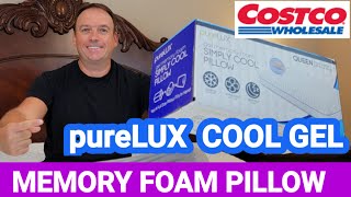 PureLUX Simply Cool Gel Memory Foam Pillow Costco [upl. by Giulia]