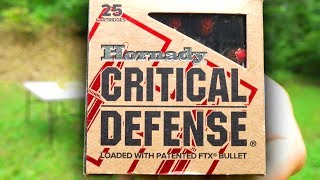 Hornady CRITICAL DEFENSE Ballistics Gel Tests [upl. by Alrahs]