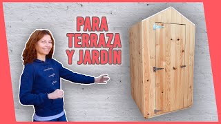 Aprende a Construir 🛠 una CASETA de MADERA para tu TERRAZA 📐INCLUYE MEDIDAS [upl. by Esela]