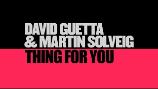 David Guetta amp Martin Solveig  Thing For You Lyric video [upl. by Ahsilef]