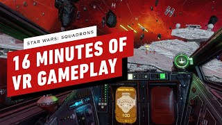 16 Minutes of Star Wars Squadrons VR Gameplay [upl. by Delmor68]