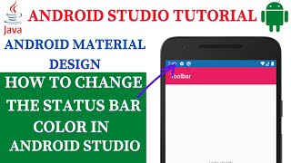 Change the StatusBar Color in Android Studio 2021 [upl. by Lauren]