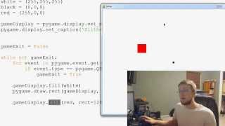 Pygame Python Game Development Tutorial  6  Draw Rect and Fill [upl. by Aicsila]