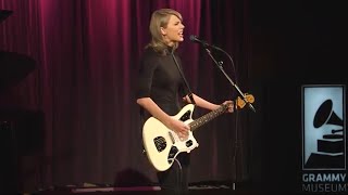 Taylor Performs quotWildest Dreamsquot at The GRAMMY Museum [upl. by Nibaj]