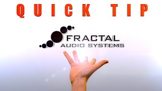 Fractal Audio Quick Tip 1  Reset AMP Block after Firmware Update  CYGNUS [upl. by Cloe]