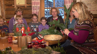 Adventkranzbinden in der Waldhäuslalm [upl. by Syverson]