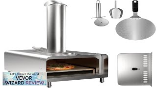 VEVOR Outdoor Pizza Oven 12quot Wood Fired Ovens Stainless Steel Portable Pizza Review [upl. by Leonerd]