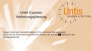 Untis Express  Vertretungsplanung [upl. by Witty548]