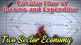 Circular flow of income and expenditure  Two Sector Economy  Economics Theoretical Class [upl. by Tila]