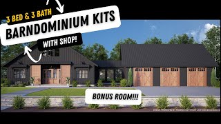 A Barndominium With a Unique Shop and Purchasable Barndominium Kits [upl. by Till728]