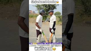 Jasprit bumrah and Mohammed Siraj Opening first time😱 shorts cricket [upl. by Ymmor]