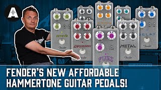 Fender Hammertone Pedals  New Affordable Range of FX Pedals [upl. by Platt]