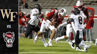 Wake Forest vs NC State Football Highlights 2020 [upl. by Alegnat95]