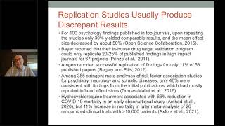 HESI Env Epi Webinar  Understanding the replication crisis and its implications for epidemiology [upl. by Woodring]