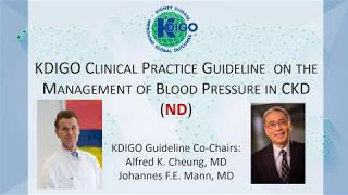 KDIGO Blood Pressure in CKD Guideline Webinar [upl. by Emmalynne]