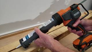 A Look at the Ridgid Cordless Caulk and Adhesive Gun [upl. by Oicnedif]