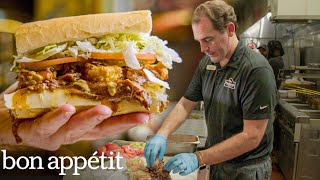 A Day Making The Most Famous Sandwiches in New Orleans  On The Line  Bon Appétit [upl. by Annawot]