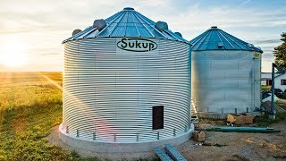 Grain Bin Construction  Part 2 [upl. by Ranita10]