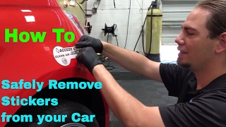 Sticker Removal  quotHow Toquot Video Tutorial [upl. by Lateh]