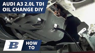 How To Change Audi A3 Oil amp Filter 20 TDI [upl. by Noteloc570]