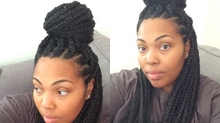 How To Box Braid Your Own Hair Beginners Friendly by Karrill DaDiva [upl. by Aelsel]