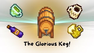 The Glorious Keg All about Kegs in Stardew Valley Make Wine Beer Coffee Green Tea and more [upl. by Broucek]