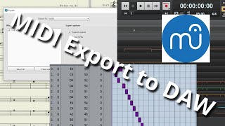 MuseScore Tutorial 13  MIDI Export for DAW Intermediate [upl. by Yhtomot]