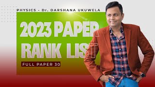 2023 Full paper 30  physics DrDarshana Ukuwela [upl. by Sungam426]