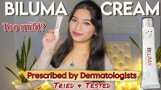 Biluma skin brightening cream Review  Safest non steroidal depigmentation cream  Medic Akanshya [upl. by Ilrac]