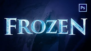 포토샵 겨울왕국 스타일 타이틀 만들기 Create Frozen Title logo photoshop 🌈4k [upl. by Anegal441]