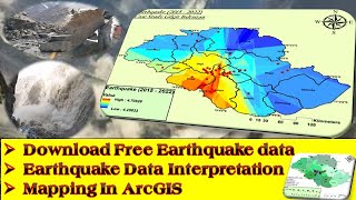 Free Download Earthquake Data and interpretation in ArcGis [upl. by Ally]