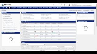 NetSuite Supply Chain Manager Dashboard Overview [upl. by Veron]