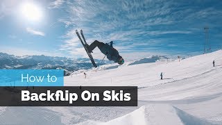 How to Backflip on Skis [upl. by Aihsilef91]