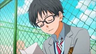 Your Lie in April  Kousei reads Kaoris letter DUB [upl. by Colas]