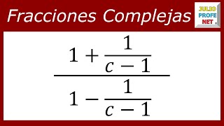 Fracciones complejas  Ej 1 [upl. by Siroved]