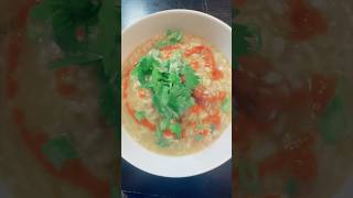 Quick dinner idea A rice porridge hack ❤️ fyp foryou quickrecipes dinner asianfood hack [upl. by Anneirb2]