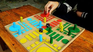 How To Make Parcheesi Game from Cardboard [upl. by Pickar671]