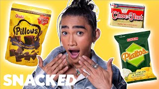 Bretman Rock Breaks Down His Favorite Filipino Snacks  Snacked [upl. by Ytok]