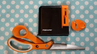 How To Sharpen Scissors And Product Review Fiskars Tabletop Scissors Sharpener [upl. by Ewan]